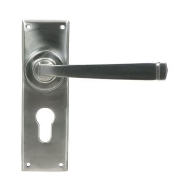 From The Anvil 49830 Satin Marine SS (316) Avon Lever Euro Lock Set