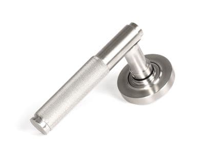 From The Anvil 49840 Satin Marine SS (316) Brompton Lever on Rose Set (Plain)