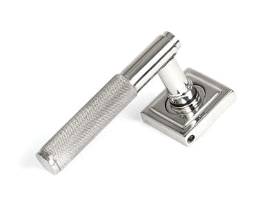 From The Anvil 49843 Satin Marine SS (316) Brompton Lever on Rose Set (Square)