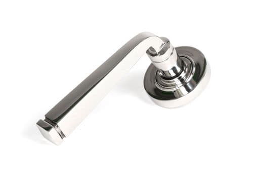 From The Anvil 49852 Polished Marine SS (316) Avon Round Lever on Rose Set (Plain)