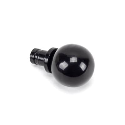 From The Anvil 49899 Black Ball Curtain Finial (pair)