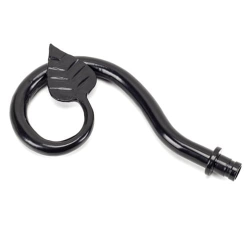 From The Anvil 49900 Black Leaf Curtain Finial (pair)
