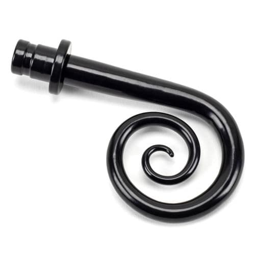 From The Anvil 49907 Black Monkeytail Curtain Finial (pair)