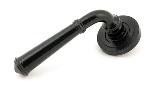 From The Anvil 49970 Black Regency Lever on Rose Set (Art Deco) - Unsprung