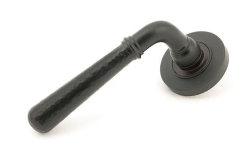 From The Anvil 50049 Aged Bronze Hammered Newbury Lever on Rose Set (Plain) - Unsprung