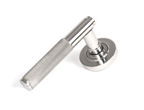 From The Anvil 50069 Polished Marine SS (316) Brompton Lever on Rose Set (Plain) - Unsprung