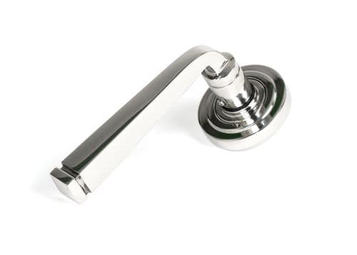 From The Anvil 50078 Polished Marine SS (316) Avon Round Lever on Rose Set (Art Deco) U