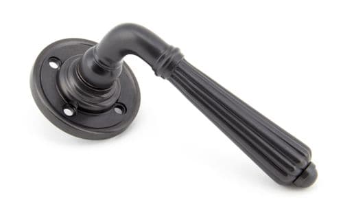 From The Anvil 50084 Aged Bronze Hinton Lever on Rose Set - Unsprung