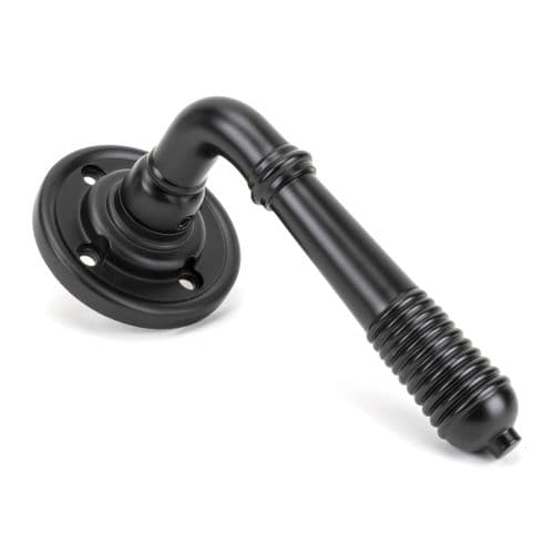 From The Anvil 50089 Aged Bronze Reeded Lever on Rose Set - Unsprung