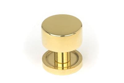From The Anvil 50292 Polished Brass Kelso Cabinet Knob - 25mm (Plain)