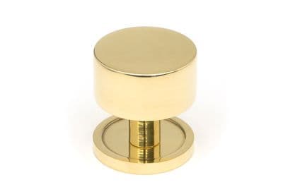 From The Anvil 50295 Polished Brass Kelso Cabinet Knob - 32mm (Plain)
