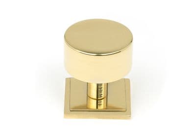 From The Anvil 50297 Polished Brass Kelso Cabinet Knob - 32mm (Square)
