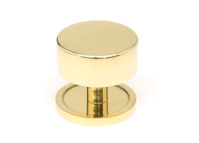 From The Anvil 50298 Polished Brass Kelso Cabinet Knob - 38mm (Plain)