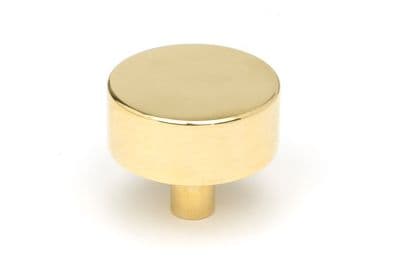 From The Anvil 50299 Polished Brass Kelso Cabinet Knob - 38mm (No Rose)