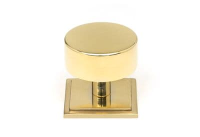 From The Anvil 50300 Polished Brass Kelso Cabinet Knob - 38mm (Square)