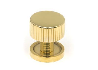 From The Anvil 50361 Polished Brass Judd Cabinet Knob - 25mm (Plain)