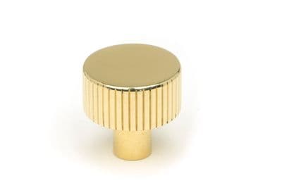 From The Anvil 50362 Polished Brass Judd Cabinet Knob - 25mm (No Rose)