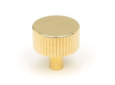 From The Anvil 50365 Polished Brass Judd Cabinet Knob - 32mm (No Rose)