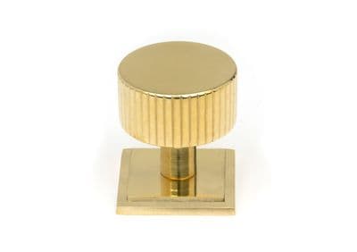From The Anvil 50366 Polished Brass Judd Cabinet Knob - 32mm (Square)
