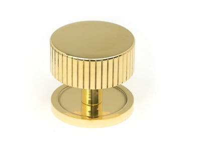 From The Anvil 50367 Polished Brass Judd Cabinet Knob - 38mm (Plain)