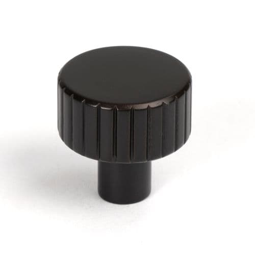 From The Anvil 50449 Aged Bronze Judd Cabinet Knob - 25mm (No Rose)