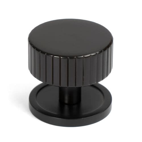 From The Anvil 50454 Aged Bronze Judd Cabinet Knob - 38mm (Plain)