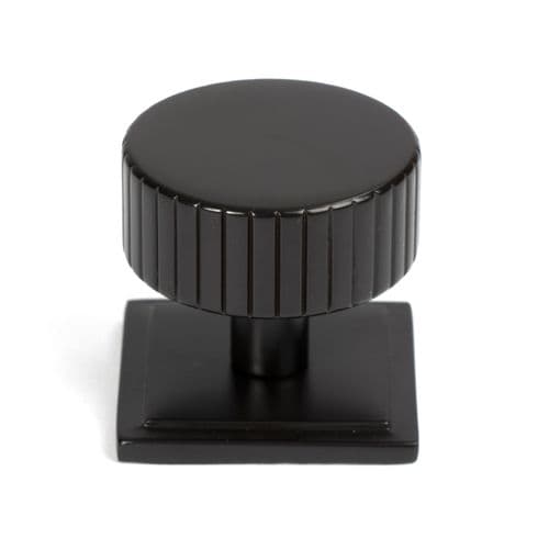 From The Anvil 50456 Aged Bronze Judd Cabinet Knob - 38mm (Square)