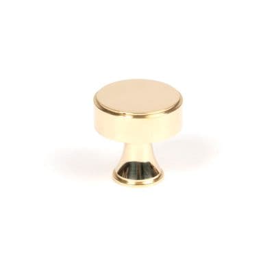 From The Anvil 50484 Polished Brass Scully Cabinet Knob - 25mm