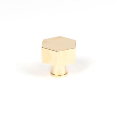 From The Anvil 50488 Polished Brass Kahlo Cabinet Knob - 32mm