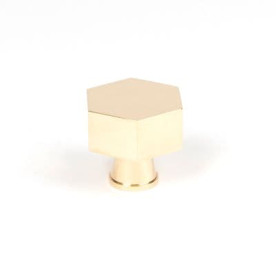 From The Anvil 50489 Polished Brass Kahlo Cabinet Knob - 38mm