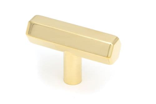 From The Anvil 50491 Polished Brass Kahlo T-Bar Handle