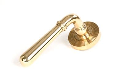 From The Anvil 50622 Polished Brass Newbury Lever on Rose Set (Beehive)