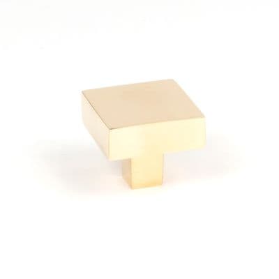 From The Anvil 50669 Polished Brass Albers Cabinet Knob - 35mm