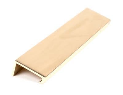 From The Anvil 50676 Polished Brass 200mm Plain Edge Pull