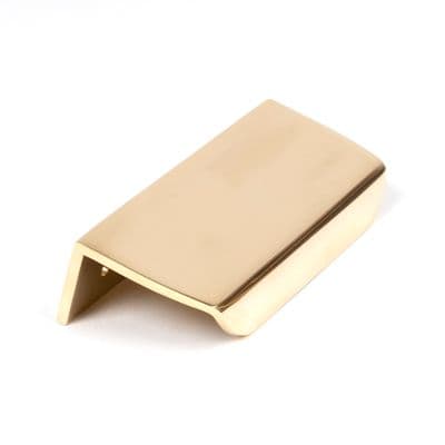 From The Anvil 50678 Polished Brass 100mm Moore Edge Pull