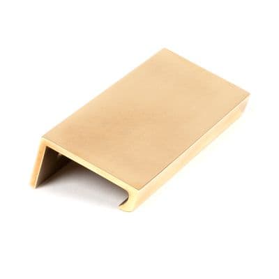 From The Anvil 50688 Aged Brass 100mm Plain Edge Pull