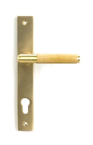 From The Anvil 50841 Satin Brass Brompton Slimline Lever Espag. Lock Set