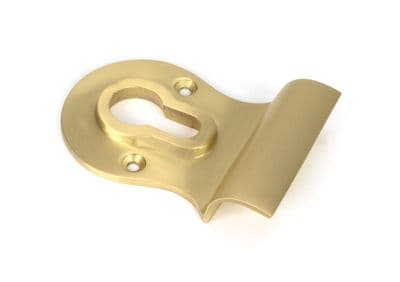From The Anvil 50898 Satin Brass Euro Door Pull