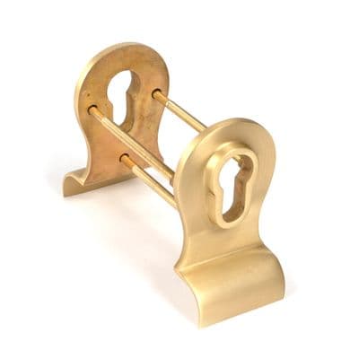 From The Anvil 50899 Satin Brass 50mm Euro Door Pull (Back to Back fixings)