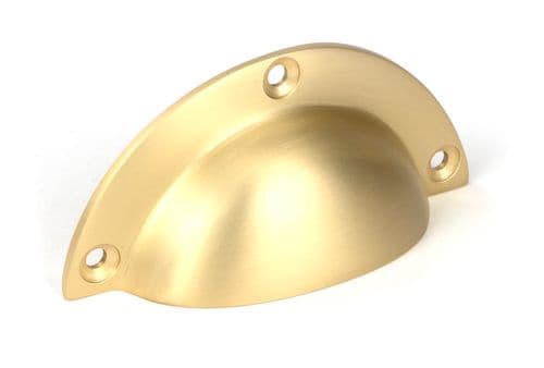 From The Anvil 50950 Satin Brass 4" Plain Drawer Pull