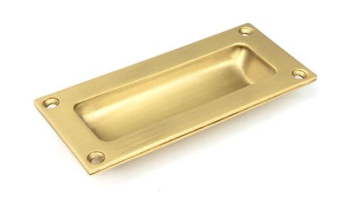 From The Anvil 50951 Satin Brass Flush Handle Drawer Pull