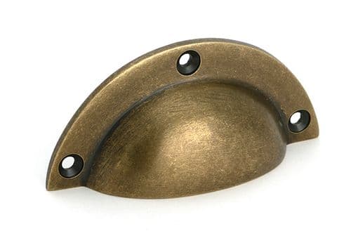 From The Anvil 50975 Burnished Brass 4" Plain Drawer Pull