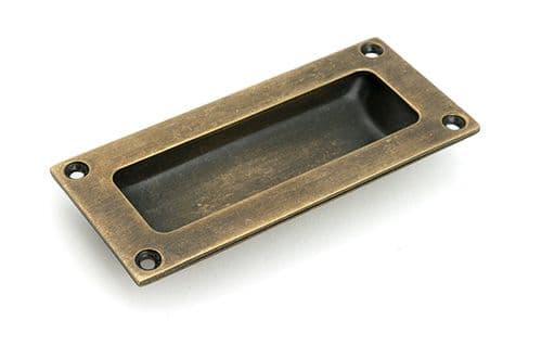 From The Anvil 50976 Burnished Brass Flush Handle Drawer Pull
