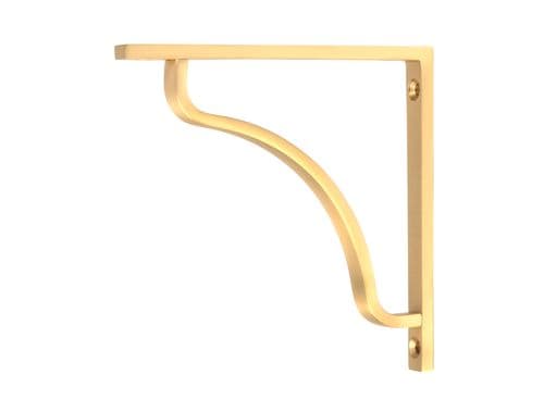 From The Anvil 51087 Satin Brass Abingdon Shelf Bracket (150mm x 150mm)
