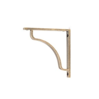 From The Anvil 51088 Burnished Brass Abingdon Shelf Bracket (150mm x 150mm)