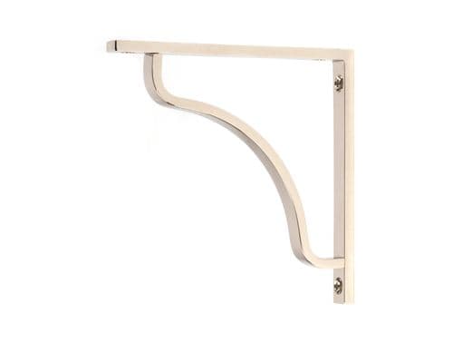 From The Anvil 51091 Polished Nickel Abingdon Shelf Bracket (150mm x 150mm)