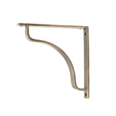 From The Anvil 51098 Burnished Brass Abingdon Shelf Bracket (200mm x 200mm)