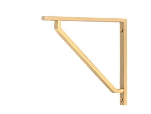 From The Anvil 51107 Satin Brass Barton Shelf Bracket (150mm x 150mm)