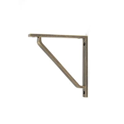 From The Anvil 51108 Burnished Brass Barton Shelf Bracket (150mm x 150mm)