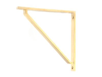 From The Anvil 51115 Polished Brass Barton Shelf Bracket (200mm x 200mm)